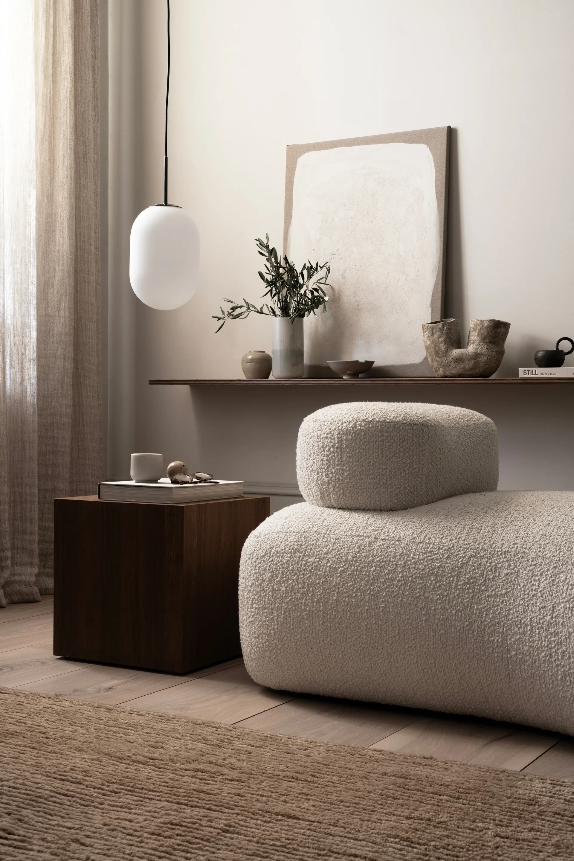 Noor κρεμαστό φωτιστικό M Ø18 cm, Λευκό Watt & Veke