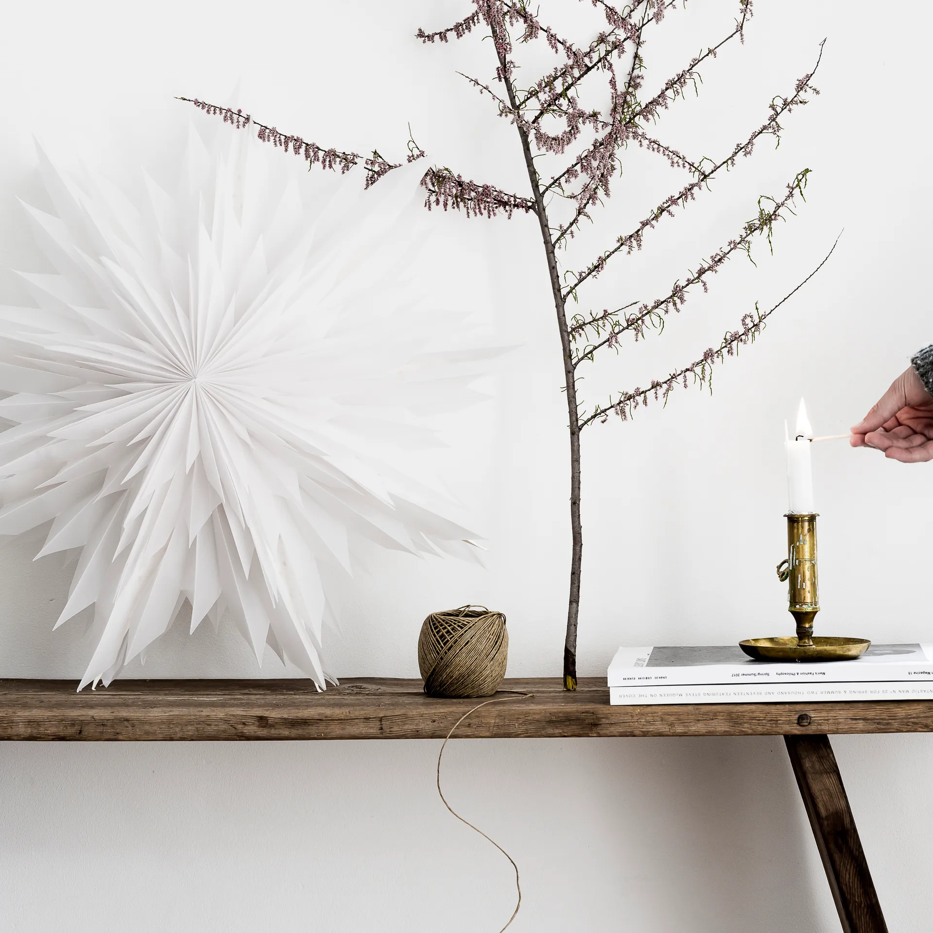 Oslo χριστουγεννιάτικο αστέρι 60 cm, άσπρο Watt & Veke