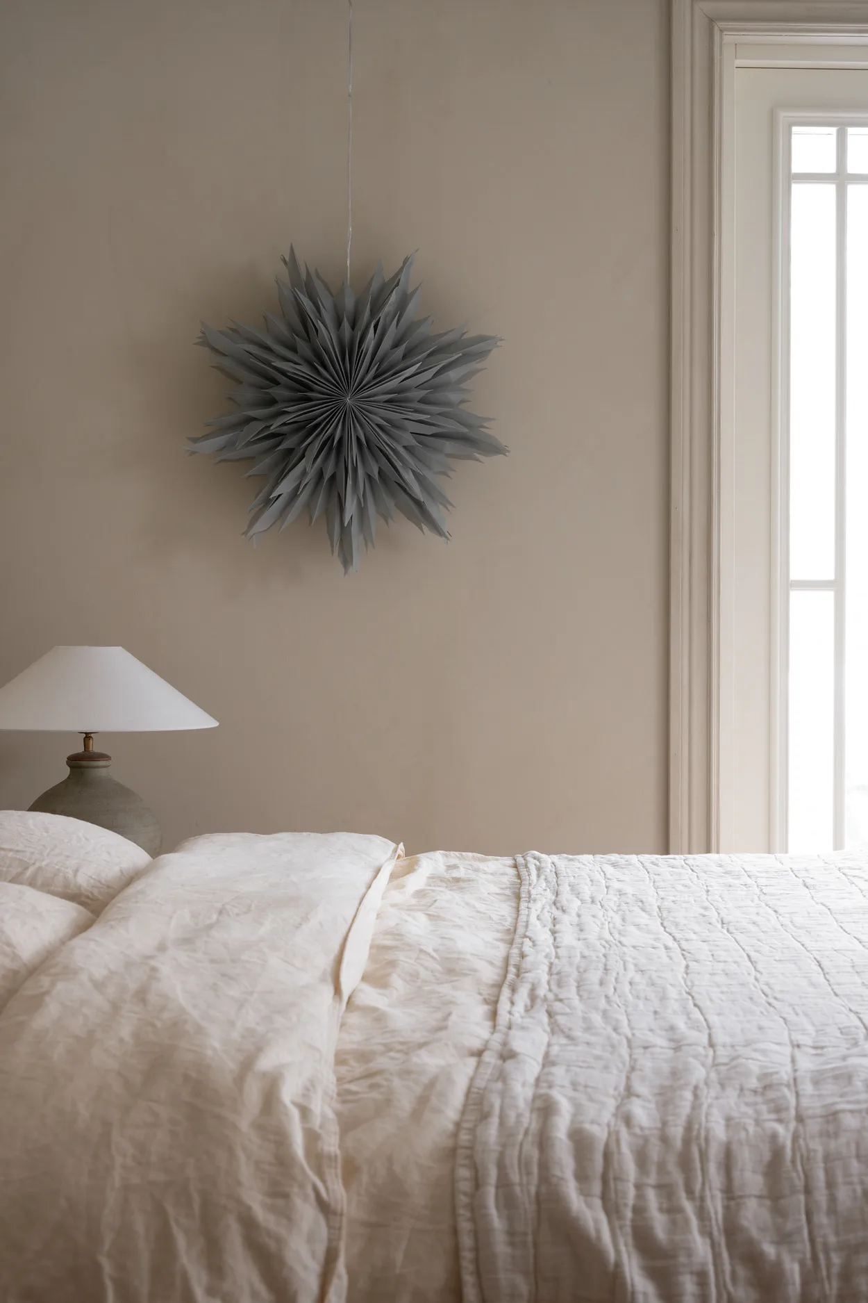 Oslo χριστουγεννιάτικο αστέρι 60 cm, γκρι Watt & Veke