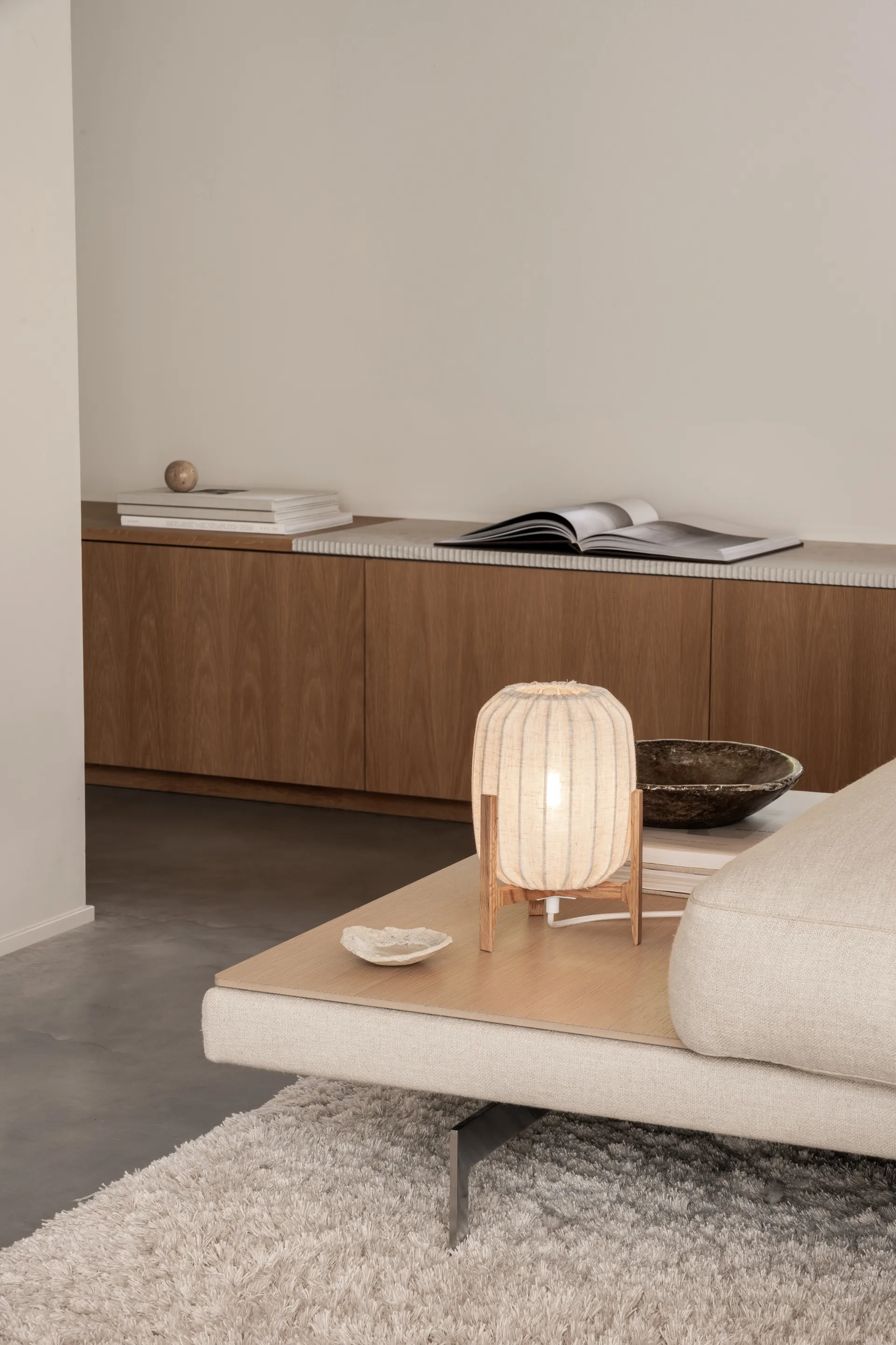 Λάμπα τραπεζιού Prisma, Oak-Natural, Mini Ø16x24,3 cm Watt & Veke