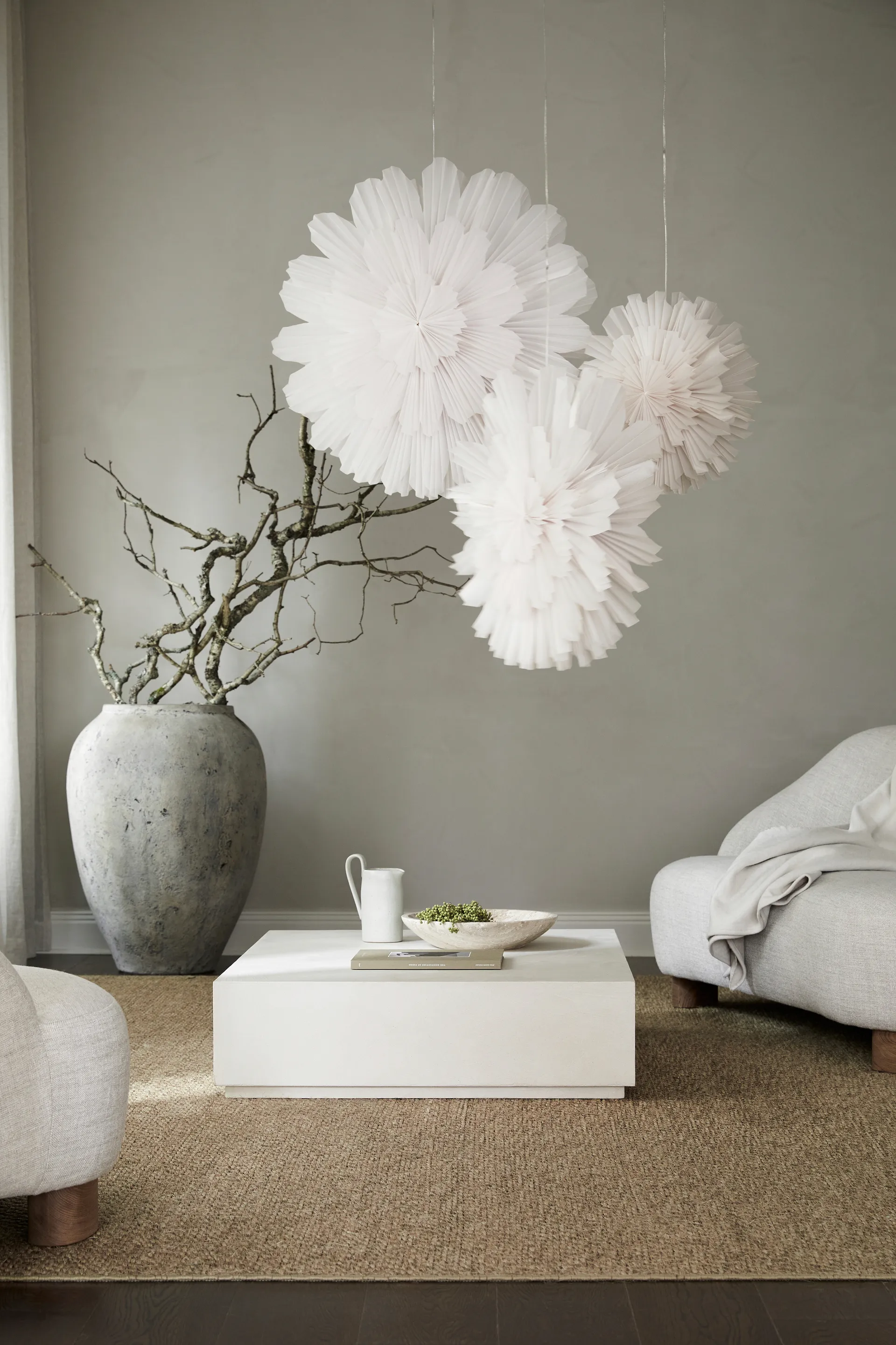 Snöblomma χριστουγεννιάτικο αστέρι, Ø80 εκ. Watt & Veke