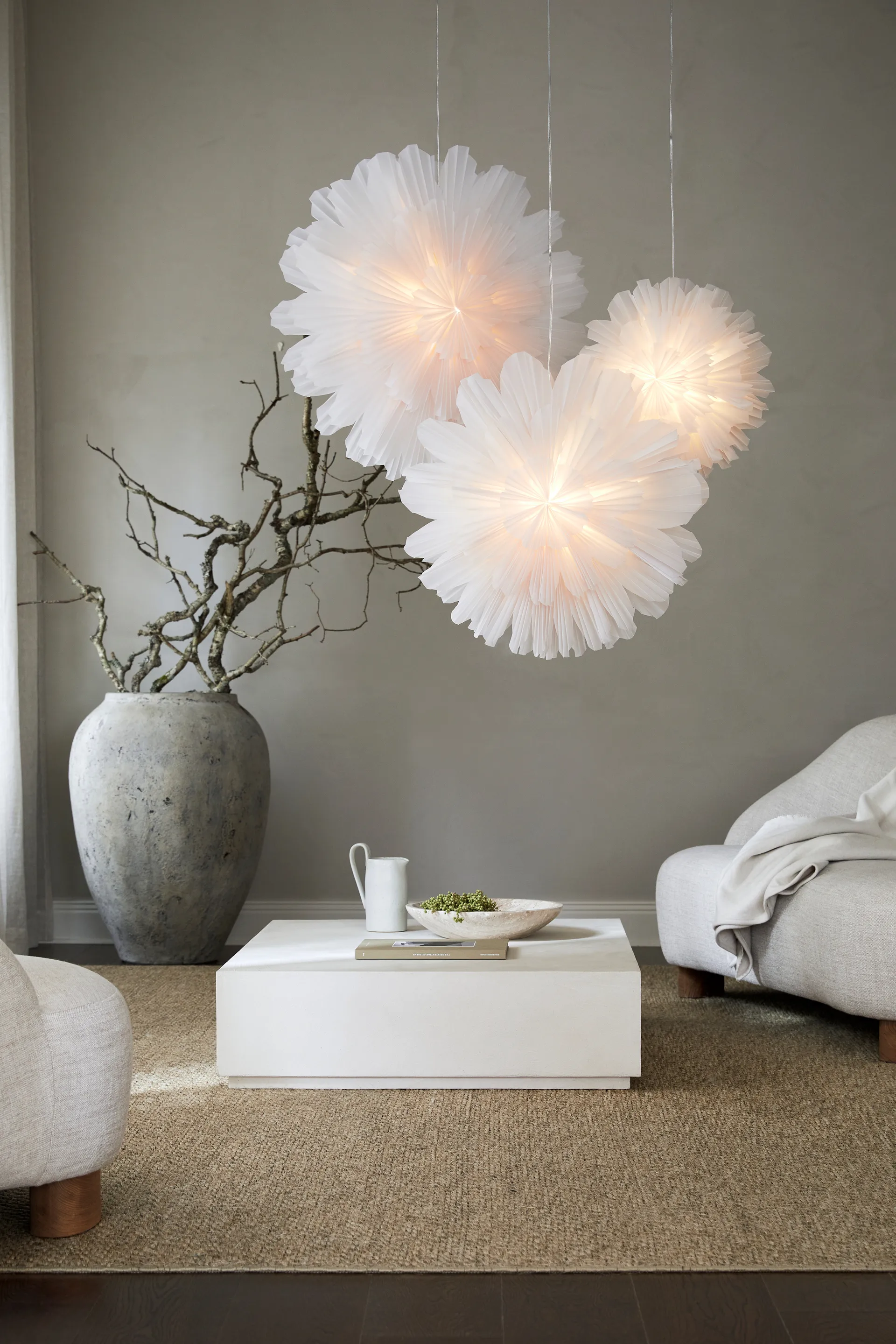 Snöblomma χριστουγεννιάτικο αστέρι, Ø80 εκ. Watt & Veke