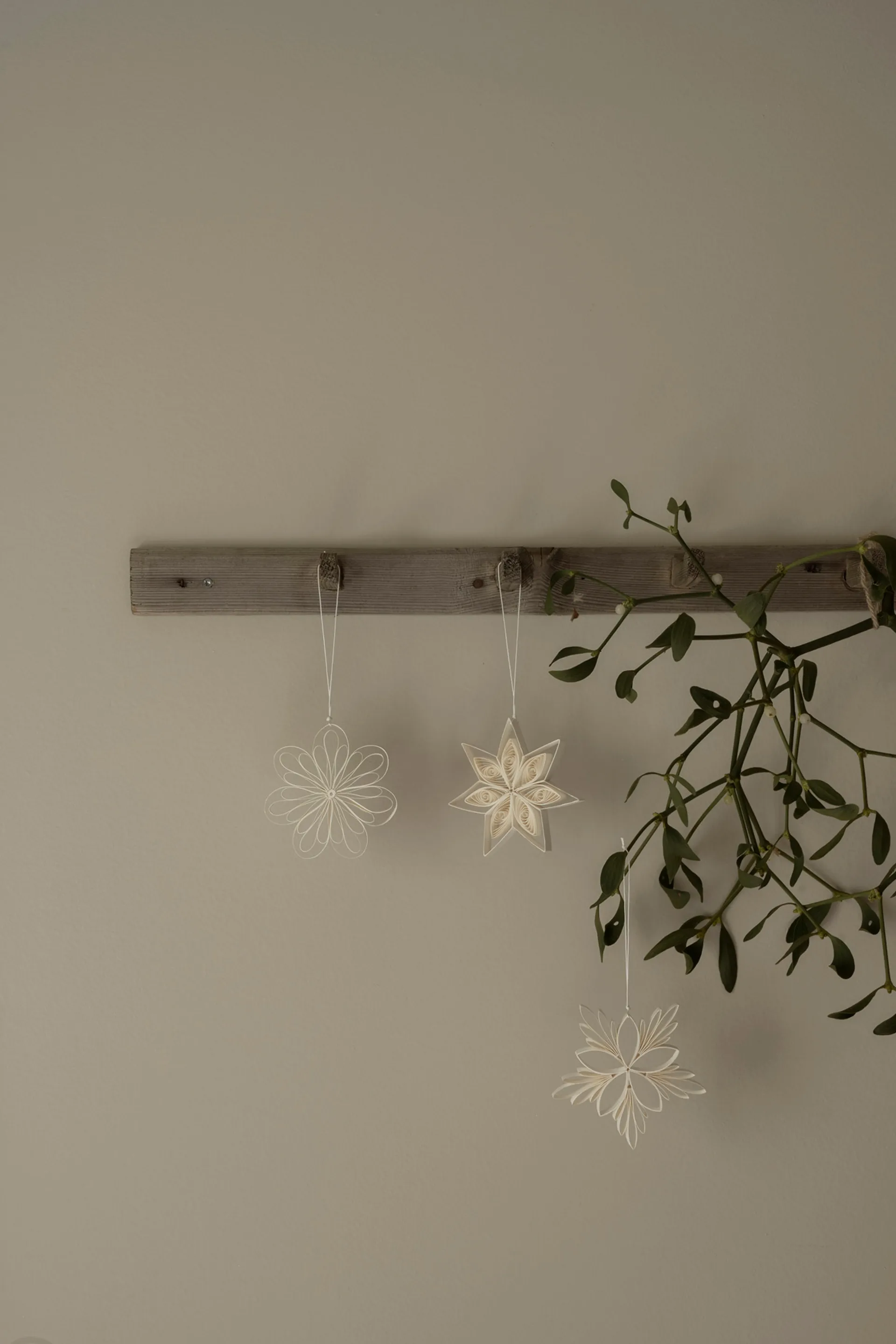 Star mix στολίδια Χριστουγέννων 3 τεμάχια, Λευκό Watt & Veke