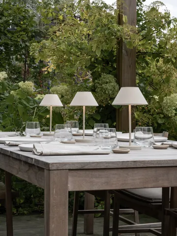 Φορητό επιτραπέζιο φωτιστικό Teya - Offwhite, Ø15x26 εκ. - Watt & Veke