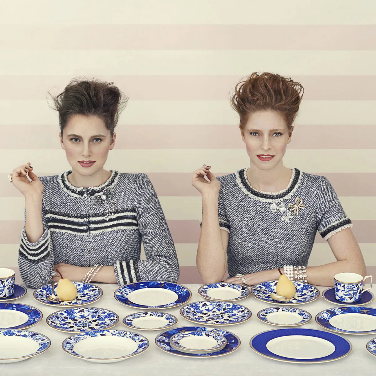 Hibiscus πιάτο Ø 23 cm, λουλουδάτο Wedgwood