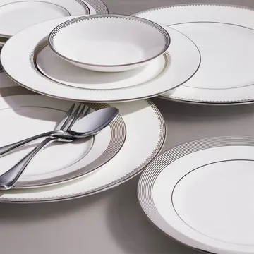 Vera Wang Grosgrain οβάλ πιατέλα - White - Wedgwood