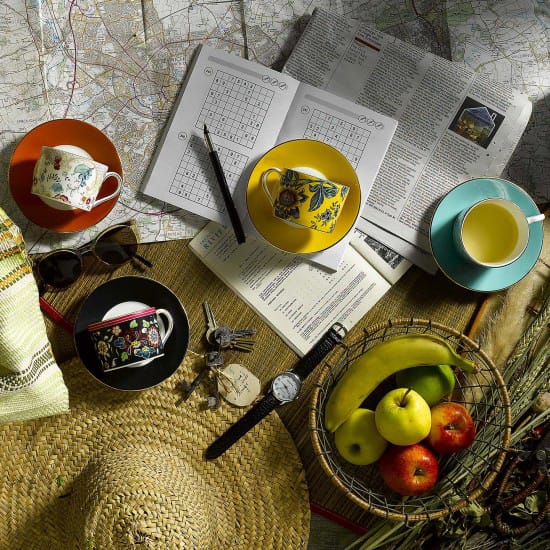 Wonderlust φλιτζάνι με πιατάκι, κίτρινο tonquin Wedgwood