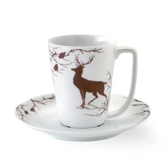 Alveskog φλιτζάνι και πιατάκι 20 cl, καφέ Wik & Walsøe