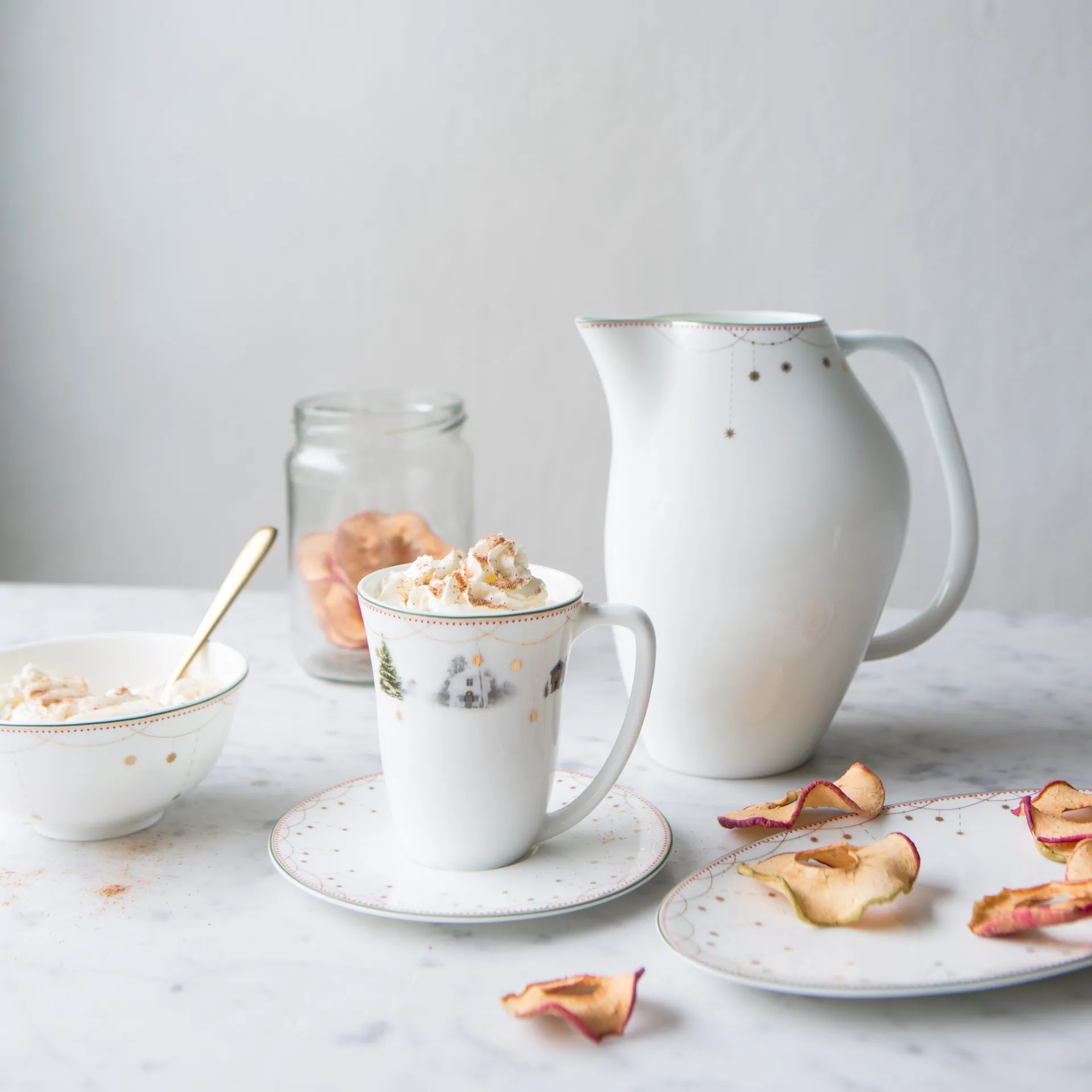 Julemorgen πιάτο σερβιρίσματος οβάλ, 20 cm Wik & Walsøe