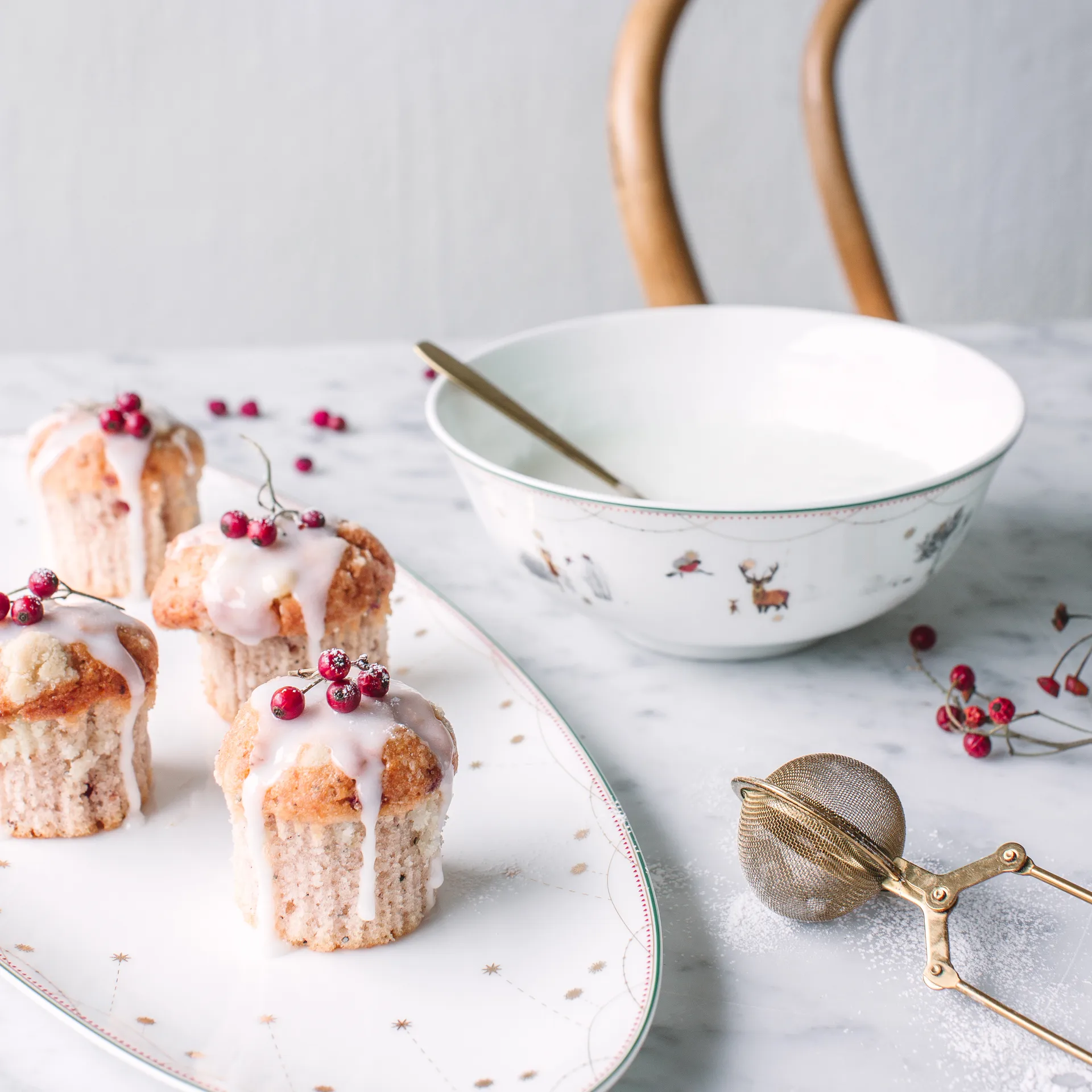 Julemorgen μπολ, 22 cm Wik & Walsøe