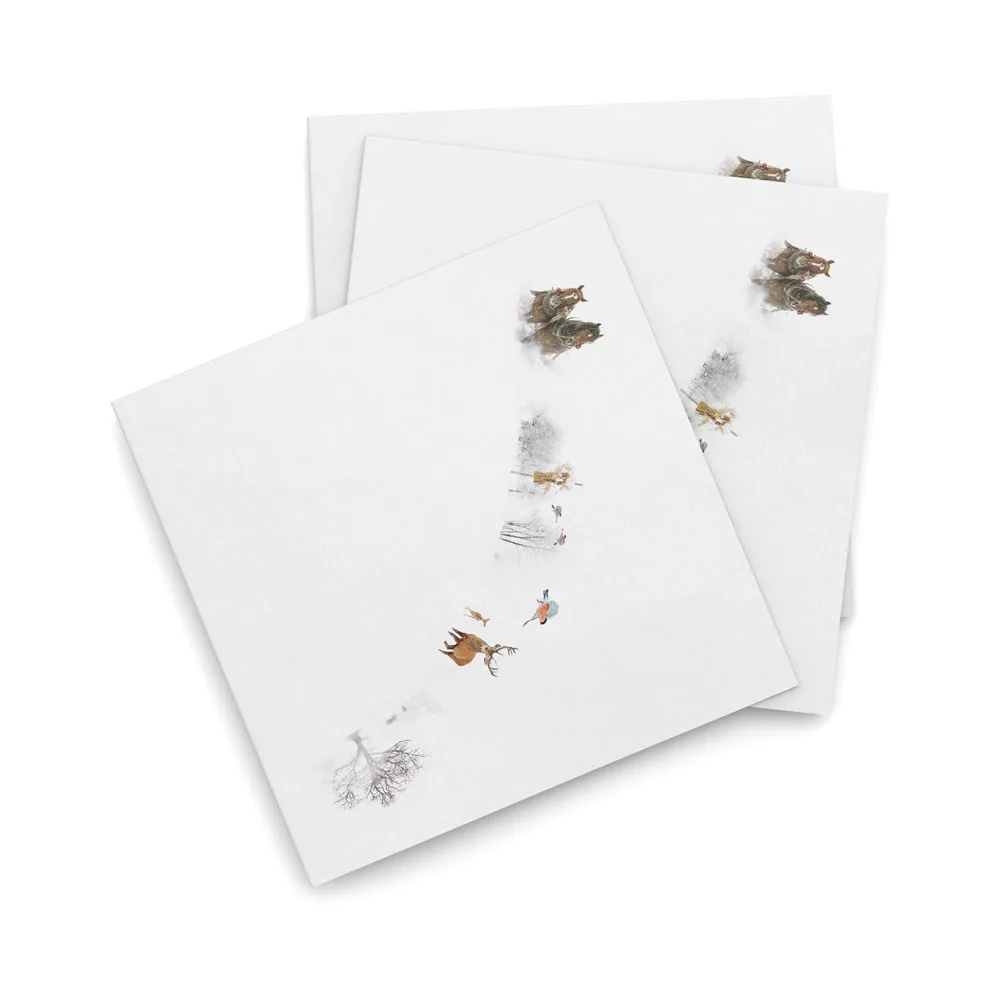 Julemorgen πετσέτα 25x25 cm Συσκευασία 20 τεμαχίων, Παραμύθι Wik & Walsøe