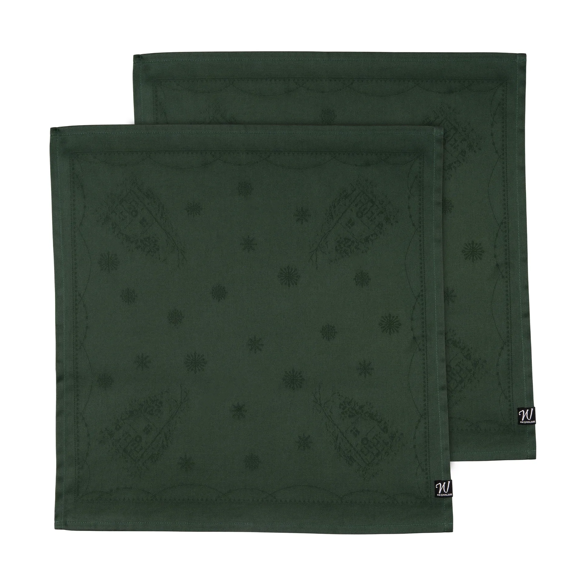 Julemorgen υφασμάτινη πετσέτα τραπεζιού 45x45 cm 2-pack, Πράσινο Wik & Walsøe