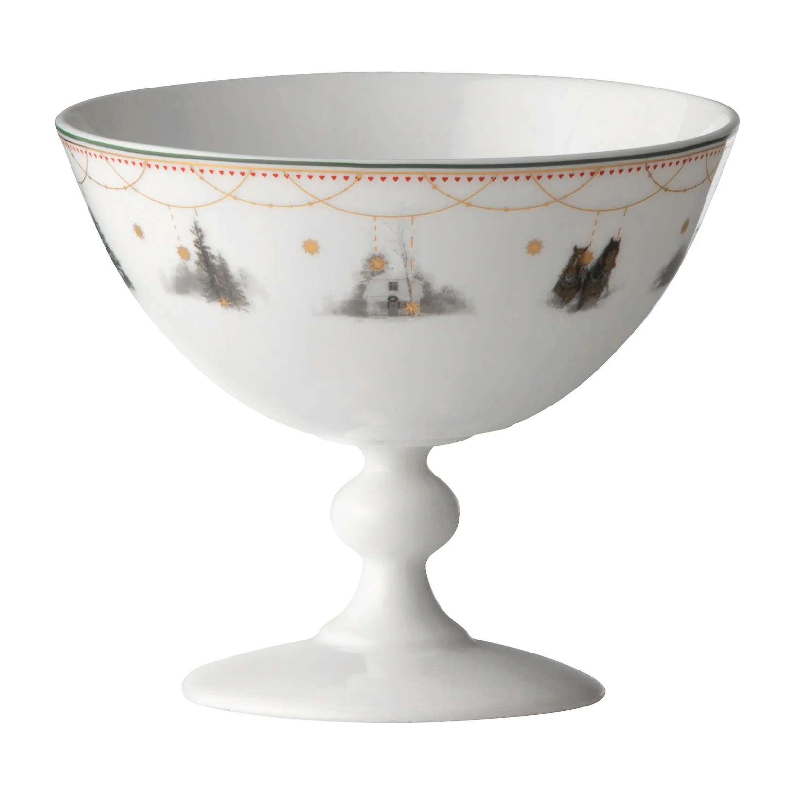 Julemorgen Story μπολ με βάση, Ø 13 cm Wik & Walsøe