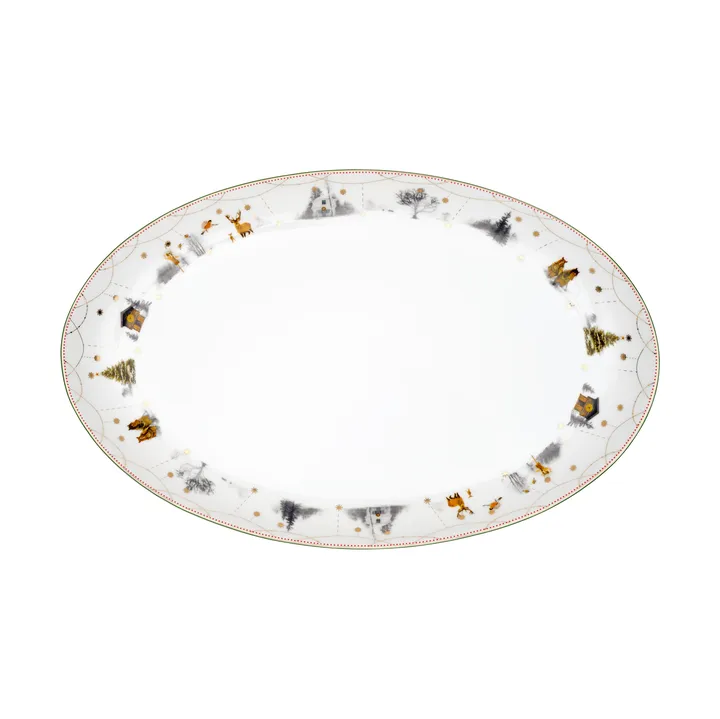 Julemorgen Story οβάλ πιατέλα - 39 cm - Wik & Walsøe