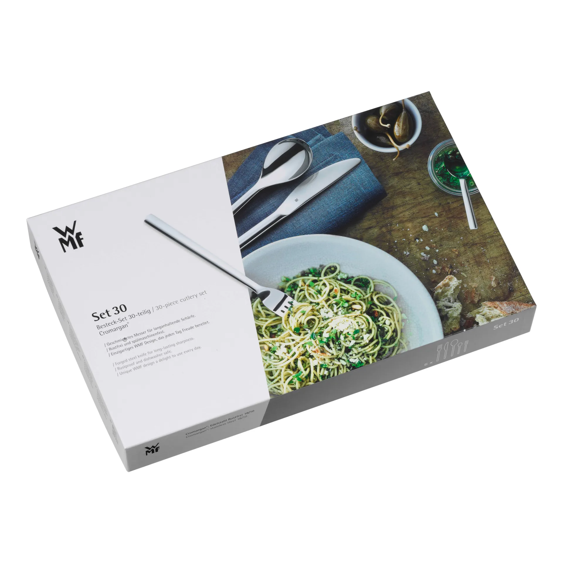 Silk ανοξείδωτα μαχαιροπίρουνα λεία, 30 τεμάχια WMF