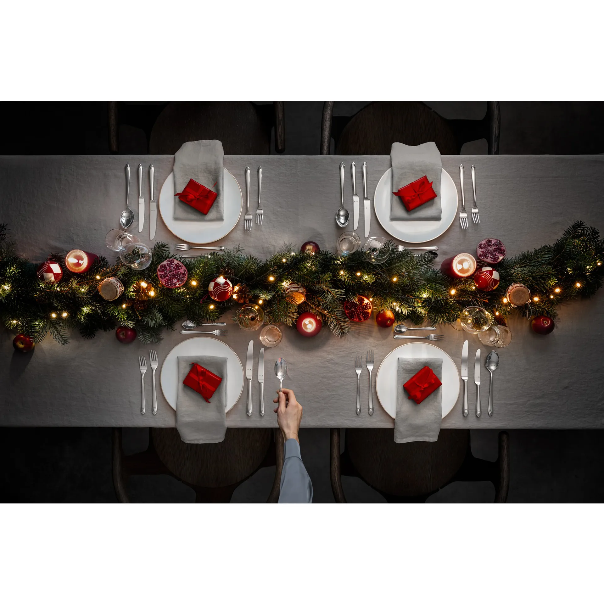 Virginia cromargan Μαχαιροπίρουνα half matte, 30 τεμάχια WMF