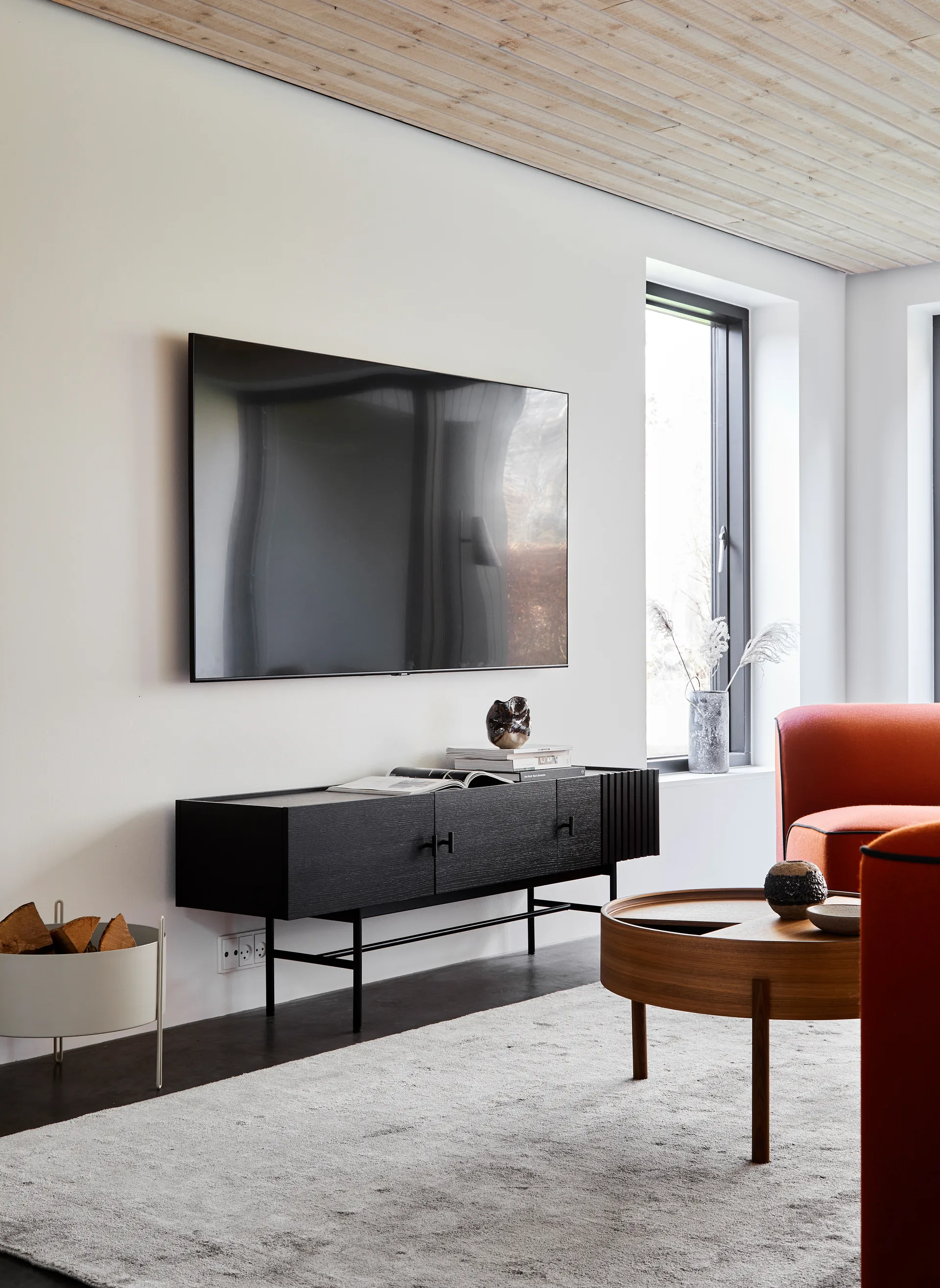 Τραπεζάκι Array, 180 cm, Μαύρο βαμμένο δρυς Woud