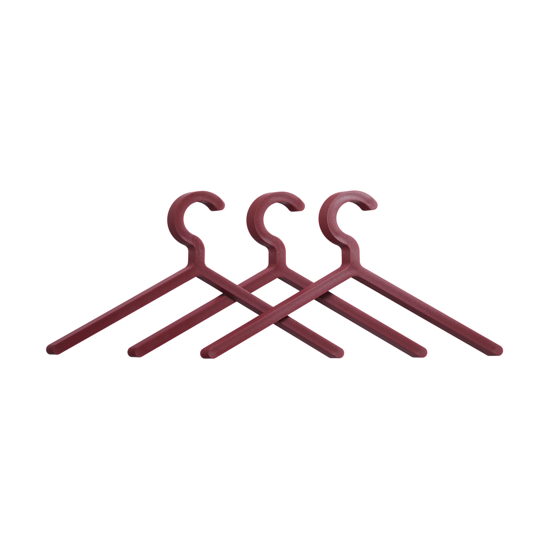 Illusion κρεμάστρα Συσκευασία 3 τεμαχίων, Deep red Woud