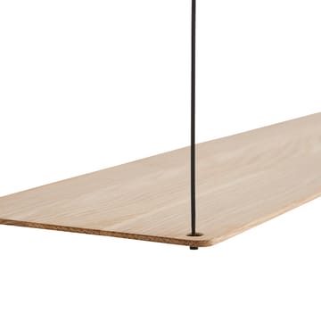 Stedge ράφι τοίχου 80 cm - δρυς με λευκό πιγμέντο - Woud