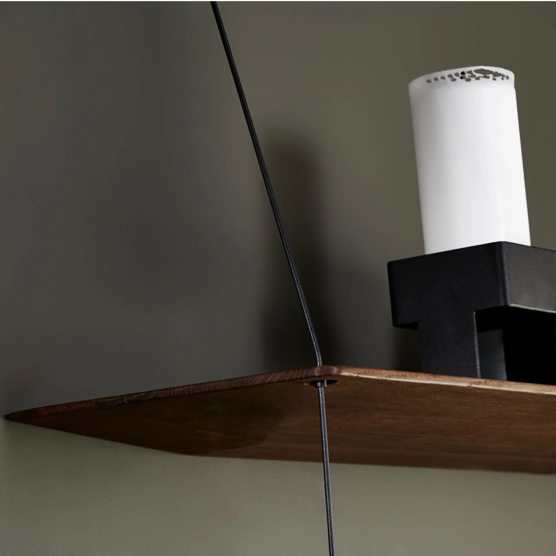 Stedge ράφι τοίχου 80 cm, Καπνισμένη δρυς Woud