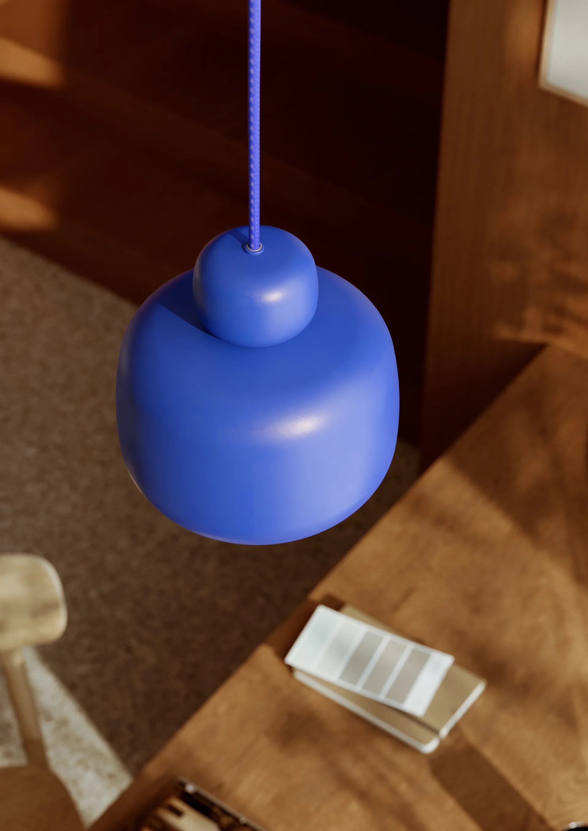 Stone φωτιστικό οροφής small, Cobalt blue Woud