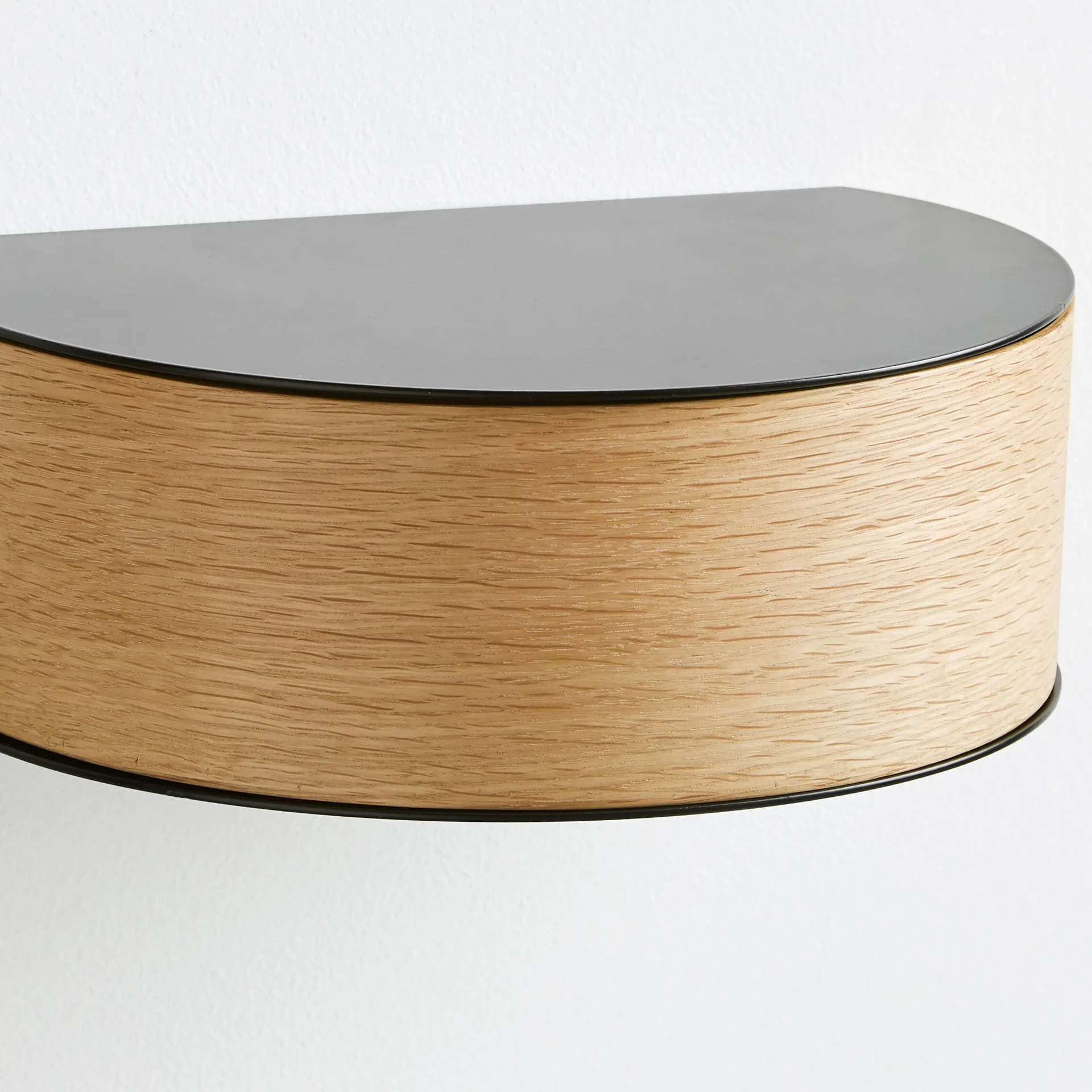 Wallie ράφι, μαύρο. δρυς Woud