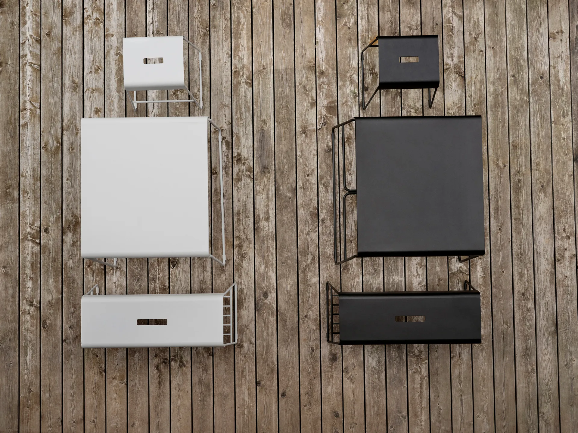 Πάγκος εξωτερικού χώρου A-bench με ράφι 45 cm, Black Zone Denmark