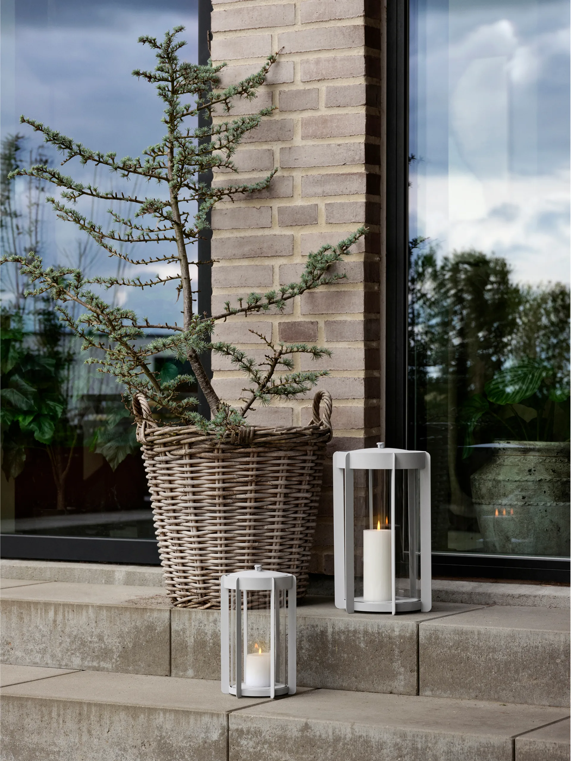 Firefly φαναράκι κερί 25 cm, Soft Grey Zone Denmark