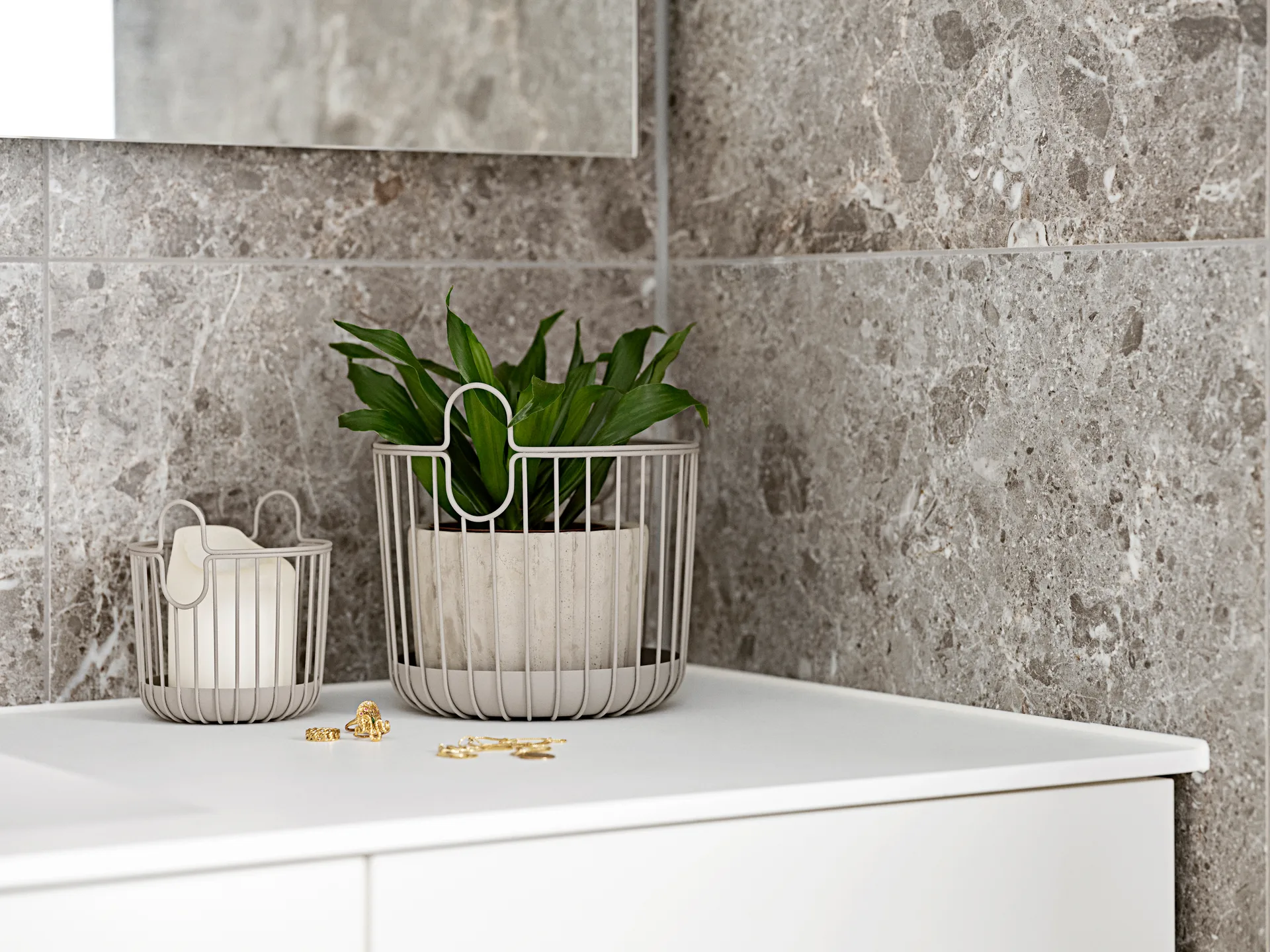 Inu καλάθι 10.5x13.5 εκ, Taupe Zone Denmark