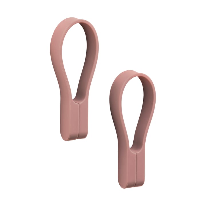 Loop κρεμάστρα πετσετών με μαγνήτη 2-pack - Peach red - Zone Denmark