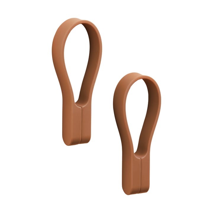 Μαγνήτες για κρεμάστρα πετσέτας Loop 2-pack - Terracotta - Zone Denmark