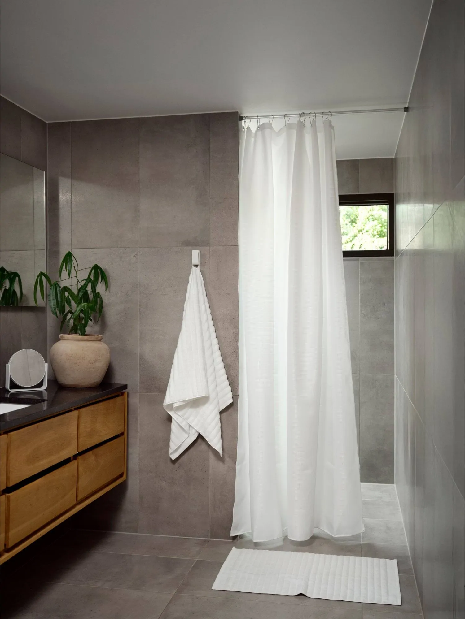 Lux κουρτίνα ντους, White, 180x220 εκ. Zone Denmark
