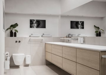 RIM βούρτσα τουαλέτας - τοίχου 38.2 cm - Λευκό - Zone Denmark