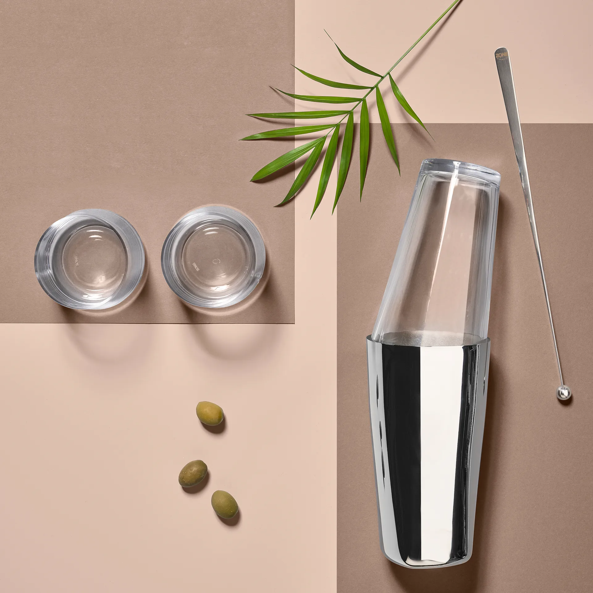 Rocks Boston shaker, γυαλισμένο ατσάλι Zone Denmark