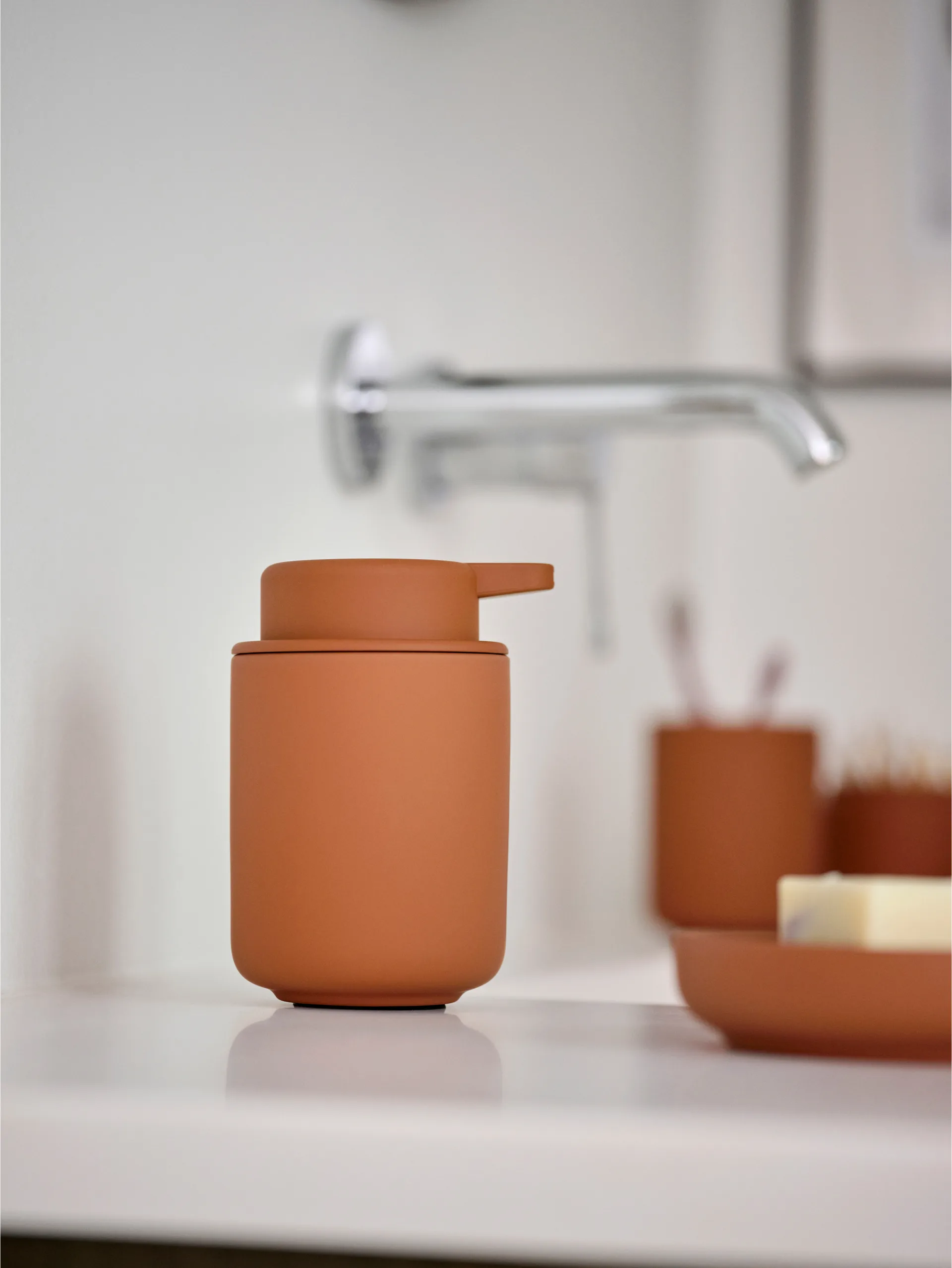 Ume καλάθι πλυντηρίου Ø40x29 εκ., Terracotta Zone Denmark