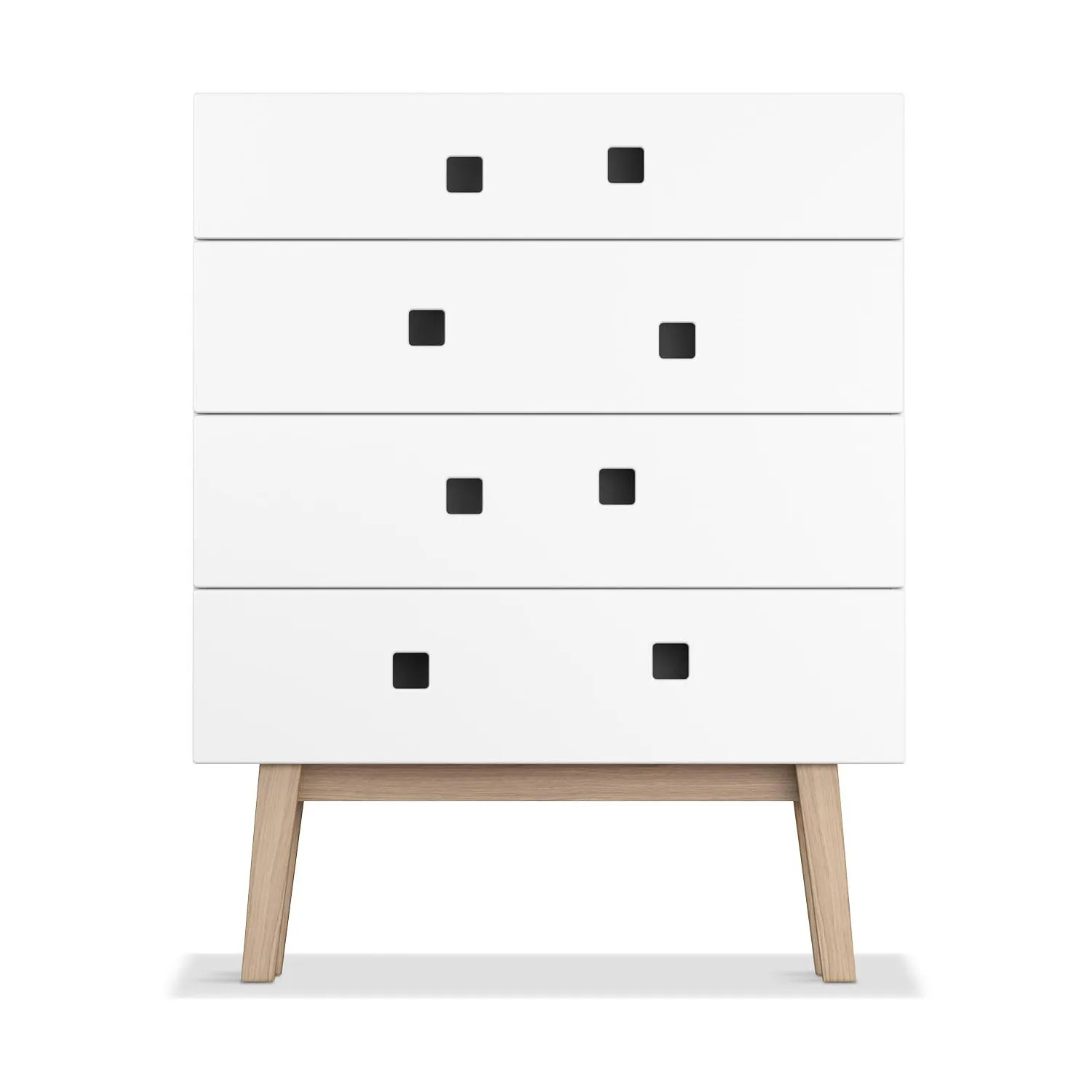 Συρταριέρα, Peep B3, Λευκό, ρετρό, βάση από δρυ Zweed