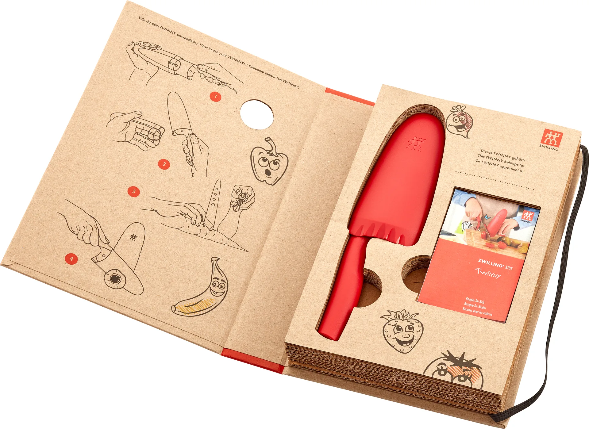 Twinny μαχαίρι 10 cm, Κόκκινο Zwilling