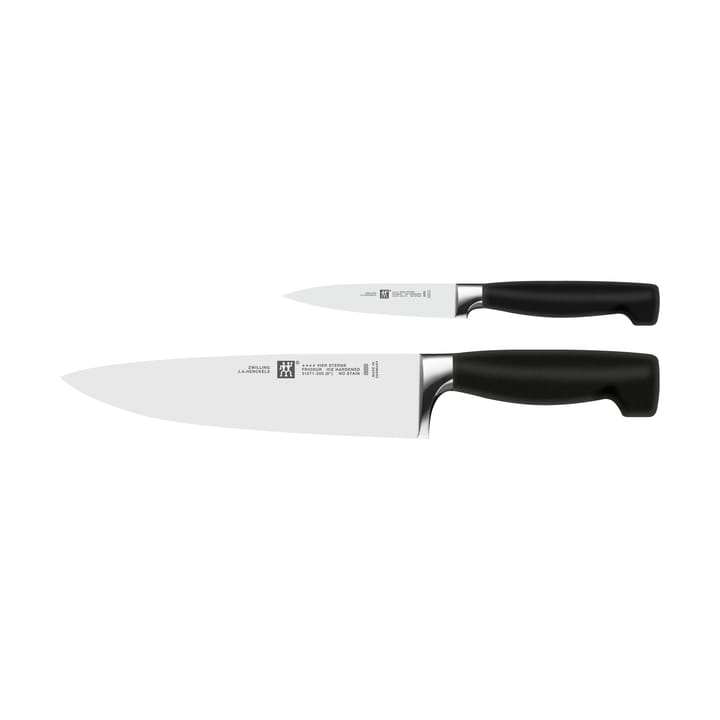 Zwilling Four star σετ μαχαιριών 2 κομμάτια - Μαύρο -ανοξείδωτο ατσάλι - Zwilling