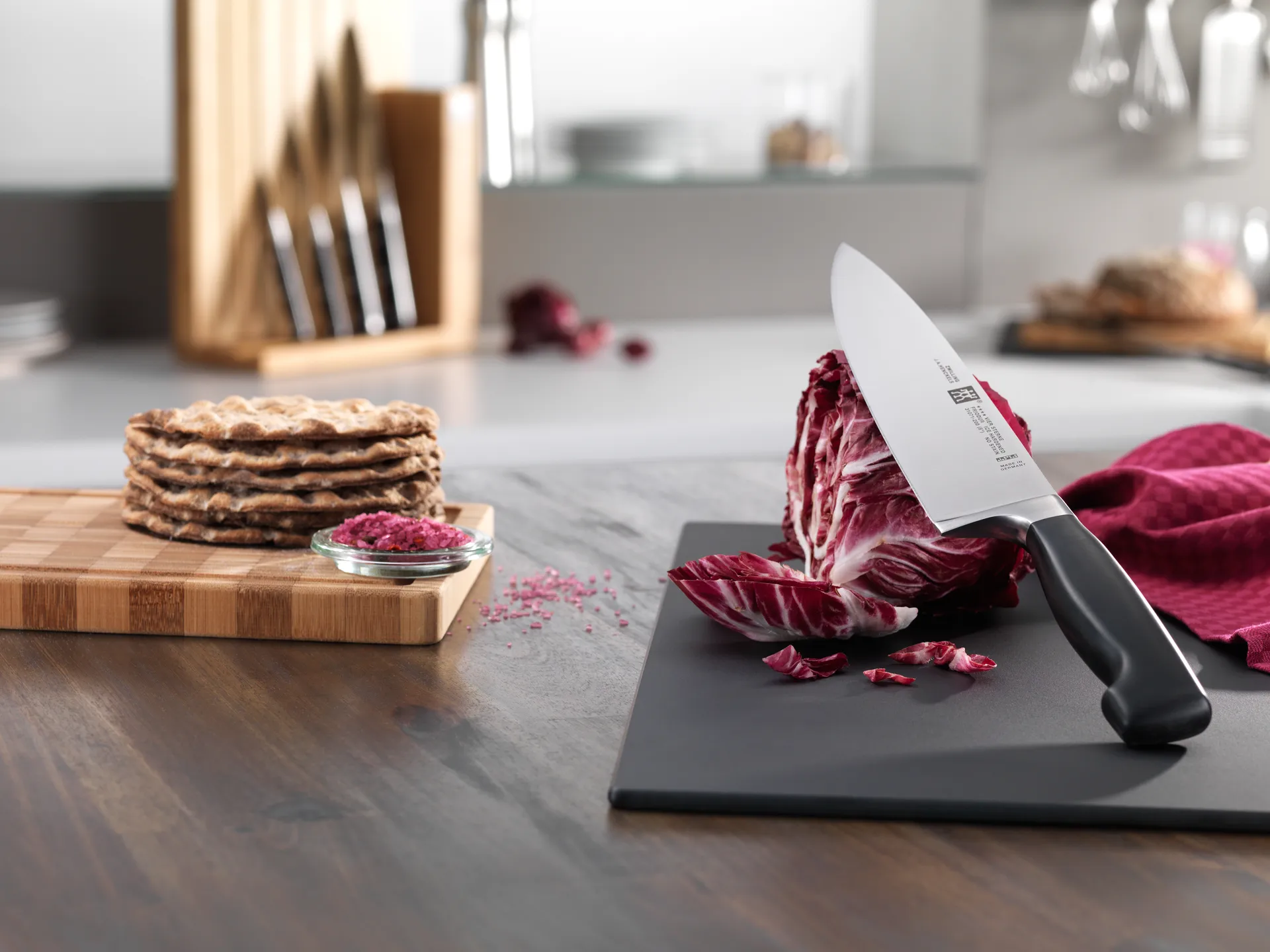 Zwilling Four star μαχαίρι σεφ 20 εκ., Μαύρο -ανοξείδωτο ατσάλι Zwilling