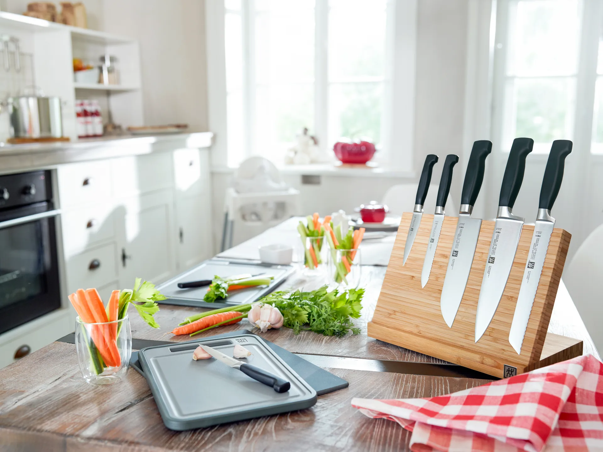 Zwilling Four star σετ μαχαιριών 3 κομμάτια, Μαύρο -ανοξείδωτο ατσάλι Zwilling