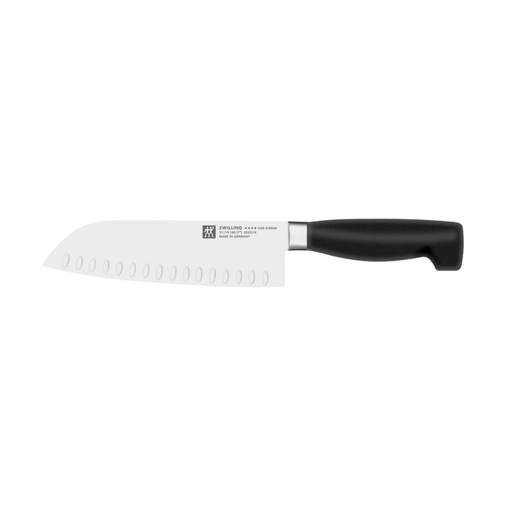 Zwilling Four star μαχαίρι santoku 18 εκ. - Μαύρο -ανοξείδωτο ατσάλι - Zwilling