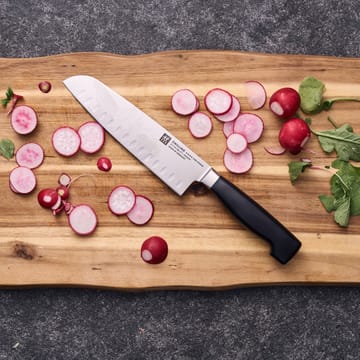 Zwilling Four star μαχαίρι santoku 18 εκ. - Μαύρο -ανοξείδωτο ατσάλι - Zwilling