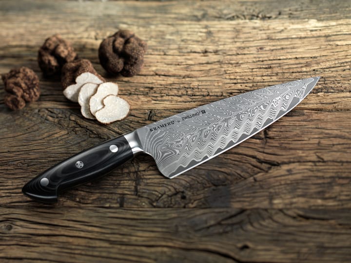 Zwilling Kramer euro stainless μαχαίρι σεφ 26 εκ., Δαμασκό μαύρο Zwilling