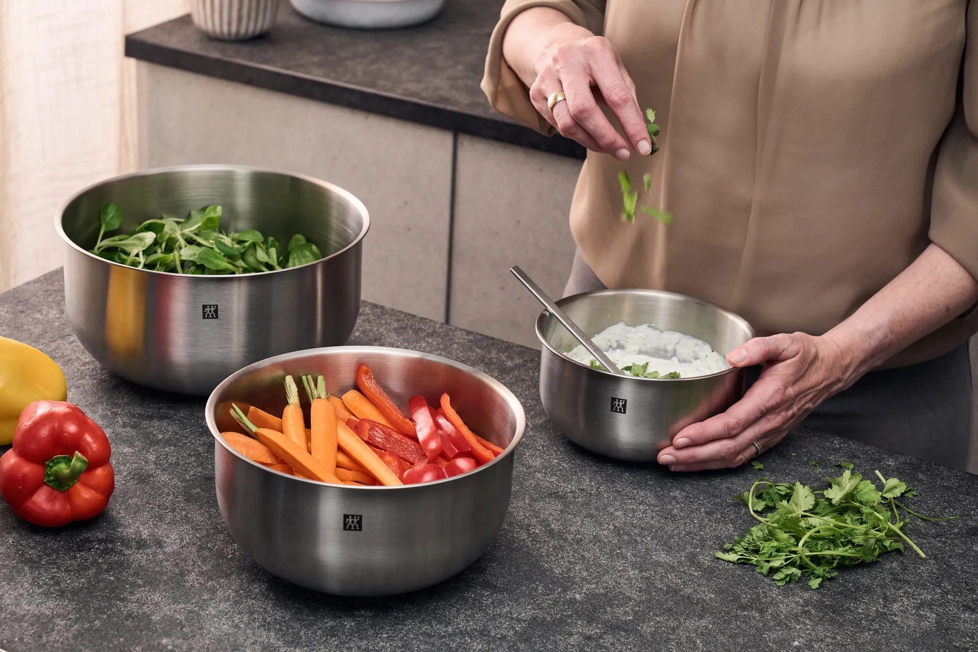 Zwilling Prep μπολ 3 τεμαχίων, Ανοξείδωτο ατσάλι Zwilling