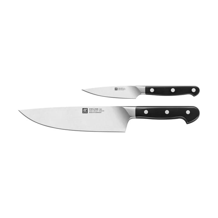 Zwilling Pro σετ μαχαιριών 2 τεμαχίων - Μαύρο -ανοξείδωτο ατσάλι - Zwilling