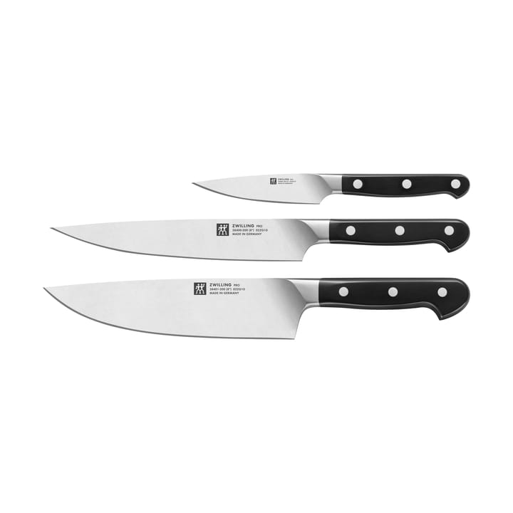 Σετ μαχαιριών Zwilling Pro 3 τεμάχια - Μαύρο -ανοξείδωτο ατσάλι - Zwilling