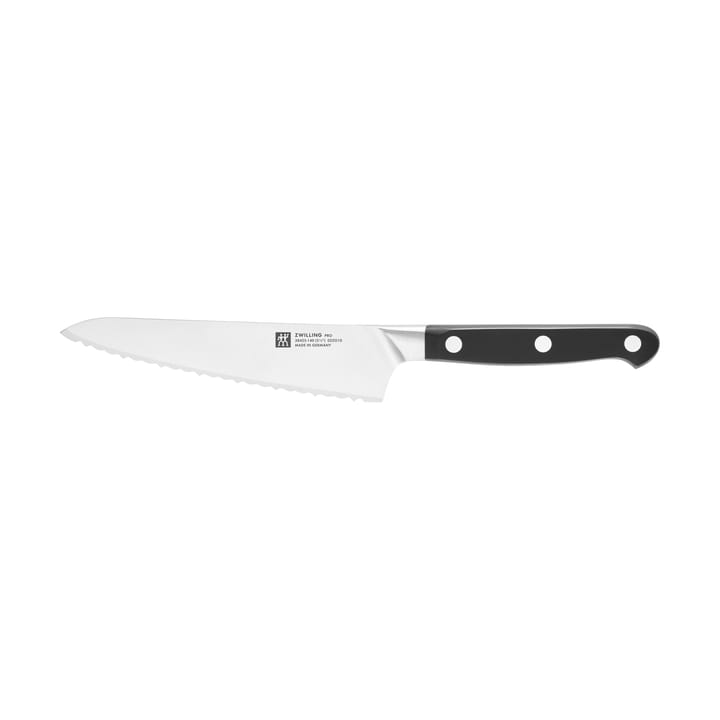 Zwilling Pro compact οδοντωτό μαχαίρι σεφ 14 εκ. - Μαύρο -ανοξείδωτο ατσάλι - Zwilling
