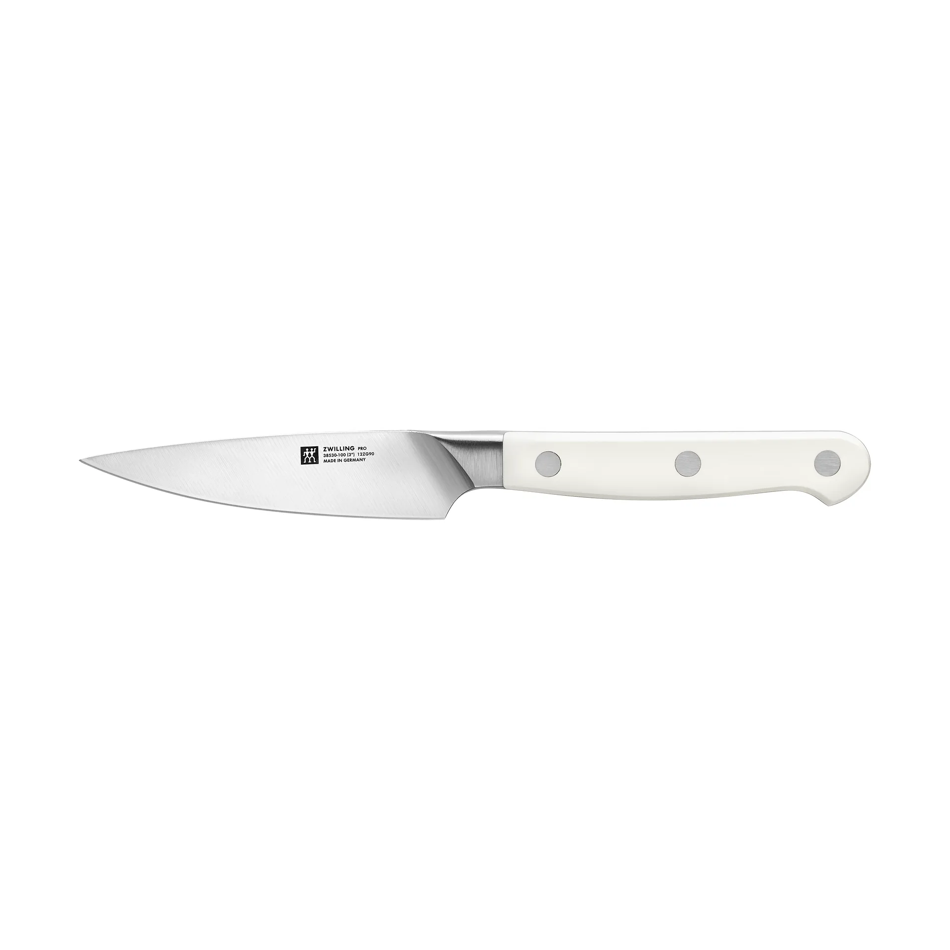 Zwilling Pro le Blanc μαχαίρι ξεφλουδίσματος 10 εκ., Λευκό-ανοξείδωτο ατσάλι Zwilling
