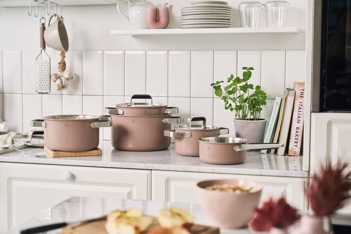 Σετ κατσαρόλες Zwilling Pure 5 τεμαχίων, Ροζ Zwilling