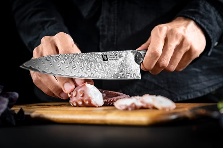 Zwilling Tanrei μαχαίρι σεφ Gyutoh 20 εκ., Δαμασκό μαύρο Zwilling